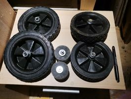 Neue Räder, Rollen Set, Vollgummi