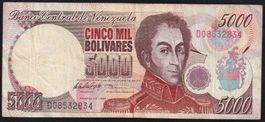 Venezuela 5000 Bolivares 1998