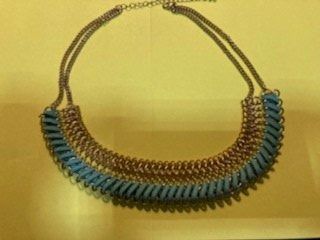 Ketten: türkisgoldfarbene halsnahe kette – Gebraucht aus Schwarzenberg LU von kindler007