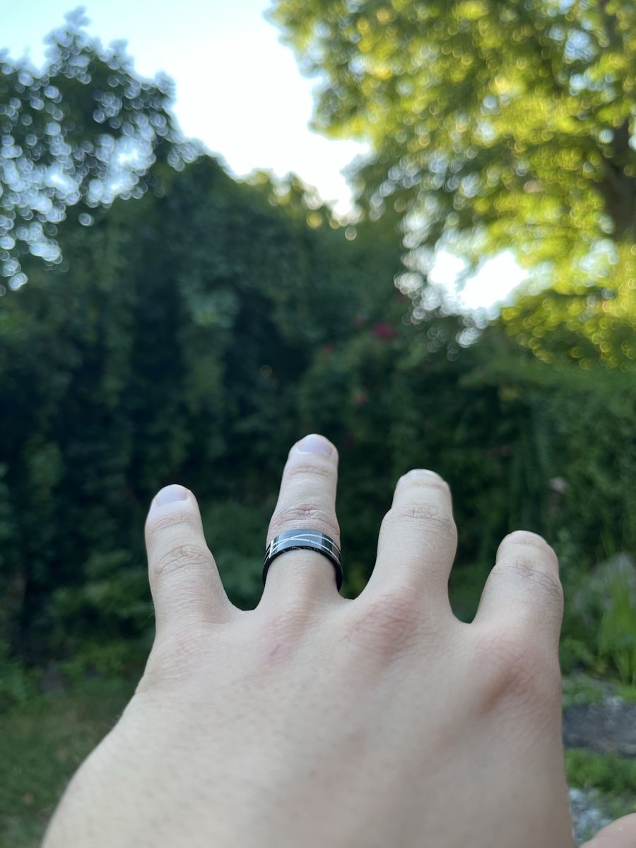 Ringe: Ring Schwarz-Silber-Optik Edelstahl 17mm Modeschmuck – Neu (gemäss Beschreibung) aus Tägerwilen von Alexander716 4