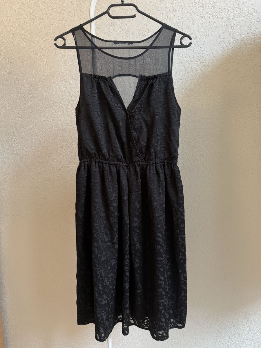 Kookai Vestiti: Robe noire transparente Kookai, t.38/M – Usato da Tavannes venduto da Thriftshop