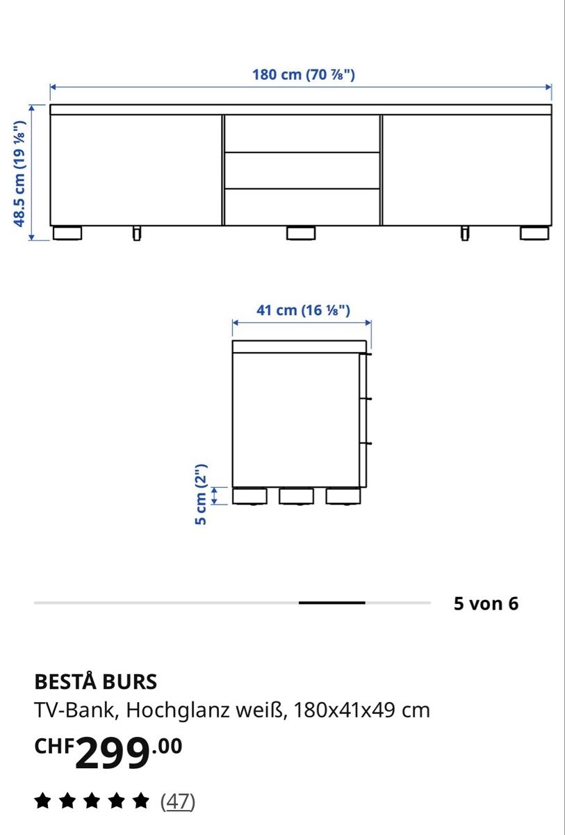 Ikea Mobili TV: TV Möbel  – Usato da Oberengstringen venduto da Tricci01 1