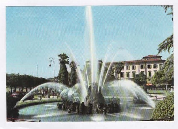 Ansichtskarten: LUGANO - FONTANA  1958  (L – Gebraucht aus Ruggell von Masescha