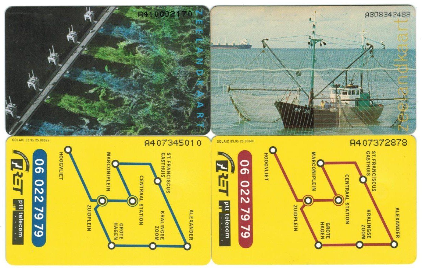 Schede telefoniche: 4 Multifunktionskarten Niederlande – Usato da Zürich venduto da Tolima194 1
