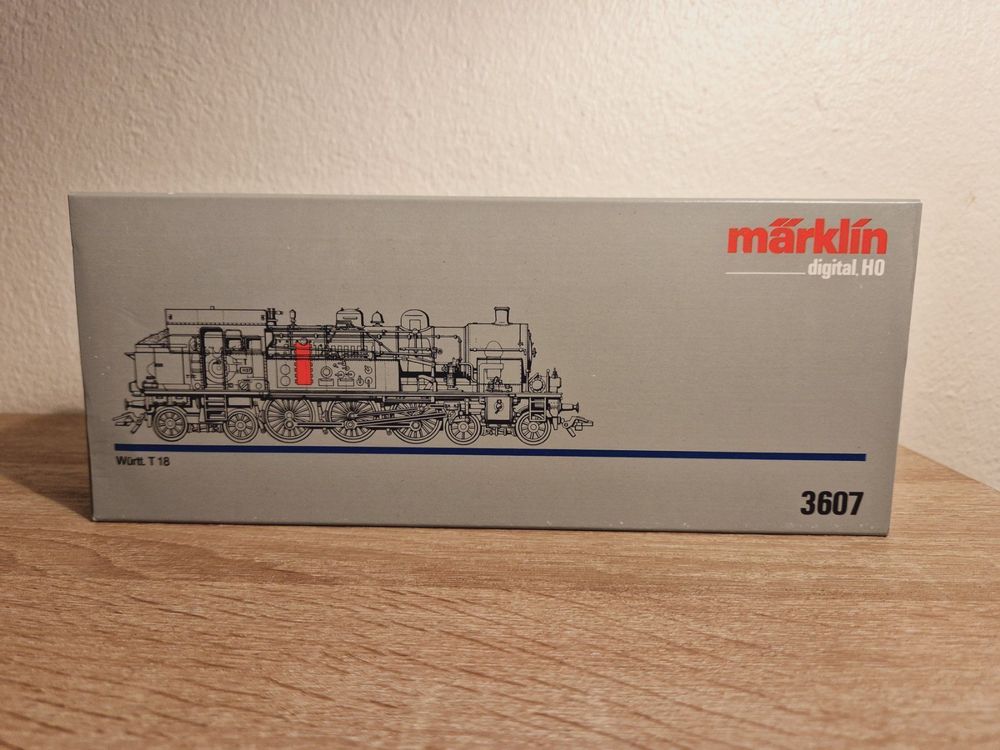 LOCOMOTIVE MARKLIN 3607 – T 18 K.W.St.E. – ÉPOQUE 1 – DIGITALE H0 – COMME NEUVE