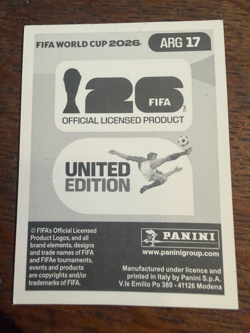 Panini Carte collezionabili: Panini WM 2026 - ARG 17 - LIONEL MESSI – Usato da Tegerfelden venduto da siebenmacky 1