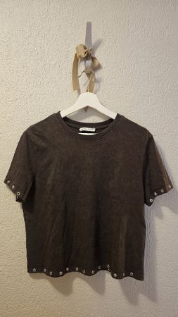 🤎Trendy Braunes T-Shirt mit verwaschner Optik von Berska🤎