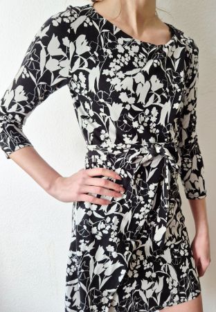 KLEID DRESS MAX MARA WEEKEND S M 36 38 WICKELKLEID OPTIK TOP