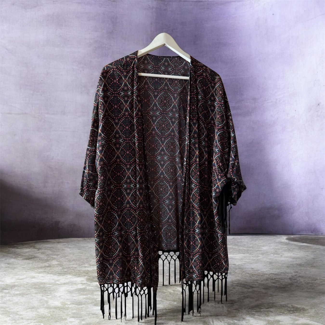 Arte internazionale: Kimono Damen mit Fransen - Grösse L – Usato da Kiental venduto da gali_72