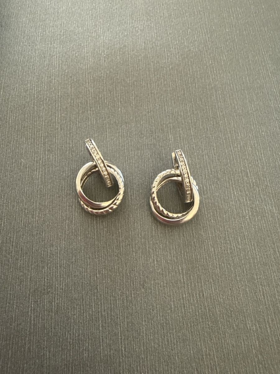 Christ Ohrringe & -stecker: Christ Ohrringe Silber Zirkonia Doppelring – Neu (gemäss Beschreibung) aus Dietikon von Vanessabr 2