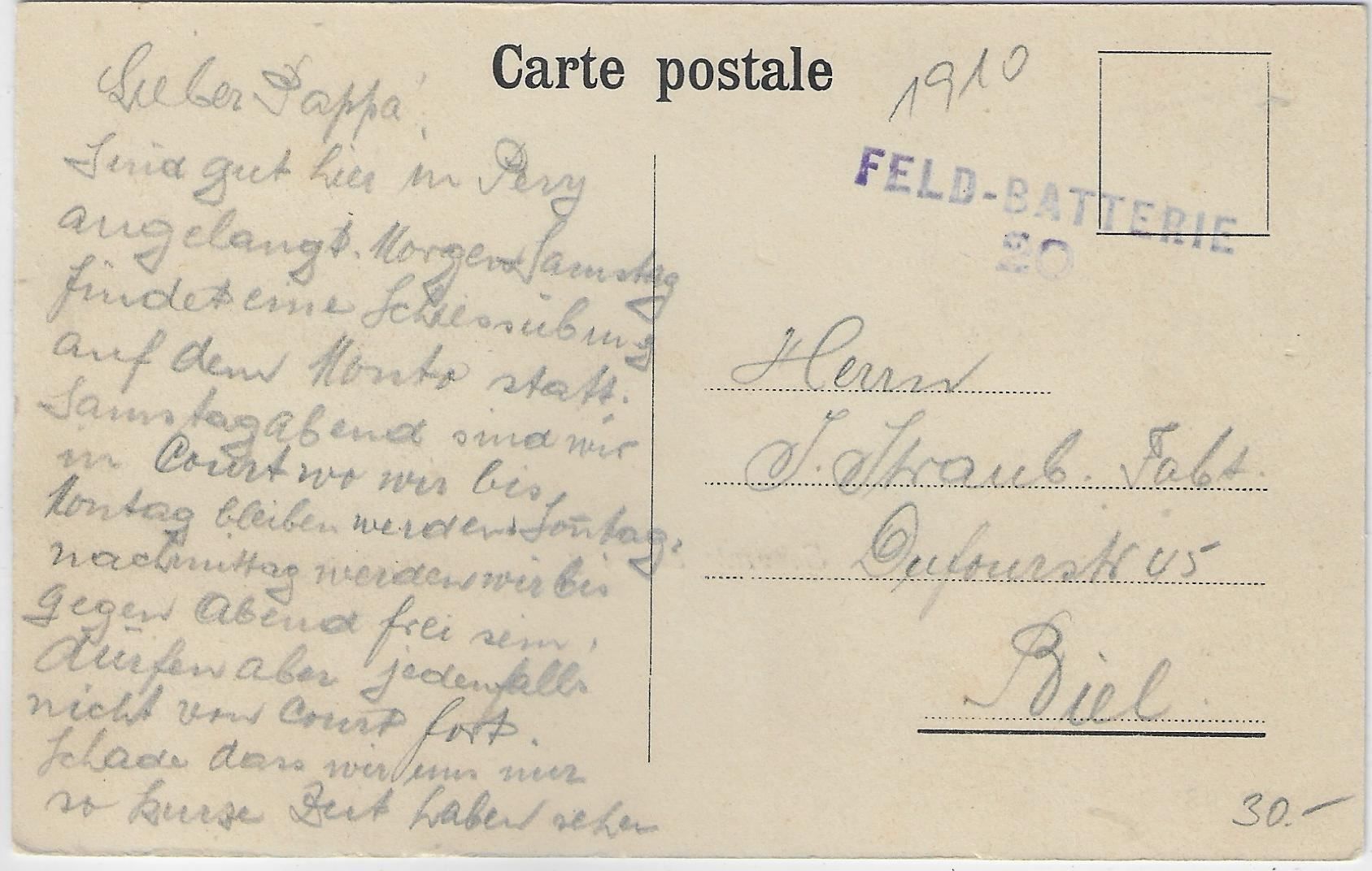 Cartes postales: Souvenir de Péry 1910 – Antique à Ettingen par Kartenplanet 1