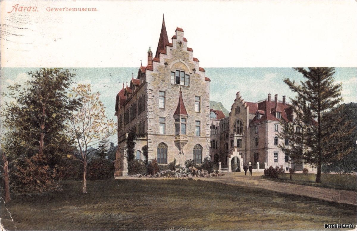 Cartoline postali: Aarau // Gewerbemuseum 1913 – Usato da Basel venduto da intermezzo12