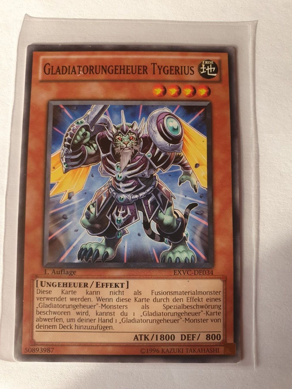 Yugioh Carte collezionabili: Yugioh Gladiatorungeheuer Tygerius TCG – Usato da Oberdorf BL venduto da BaldenEagle