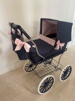 Poussette pour poupées La Grande Famille bleu rose bon état