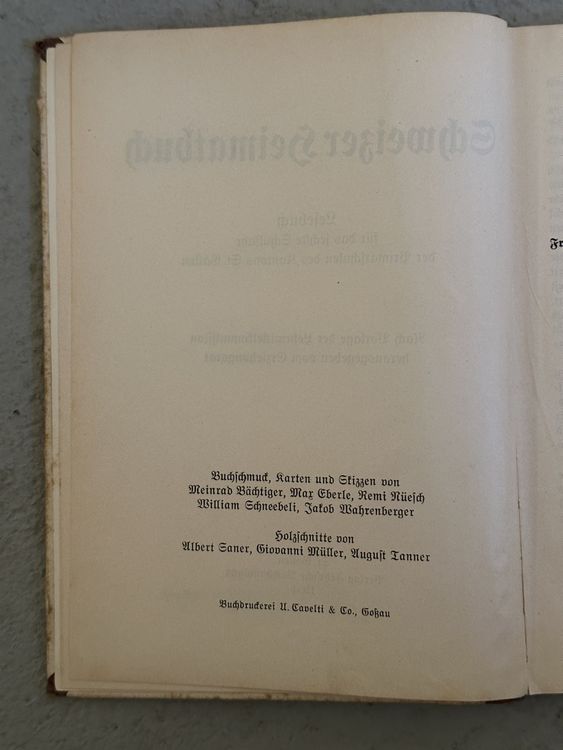 Livres: Altes Schweizer Heimatbuch – D'occasion à St. Gallen par Gio3399 3