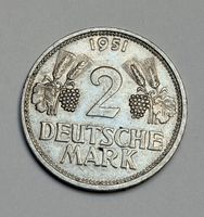 Pièce de monnaie 2 Deutsche Mark 1951, état d'usage
