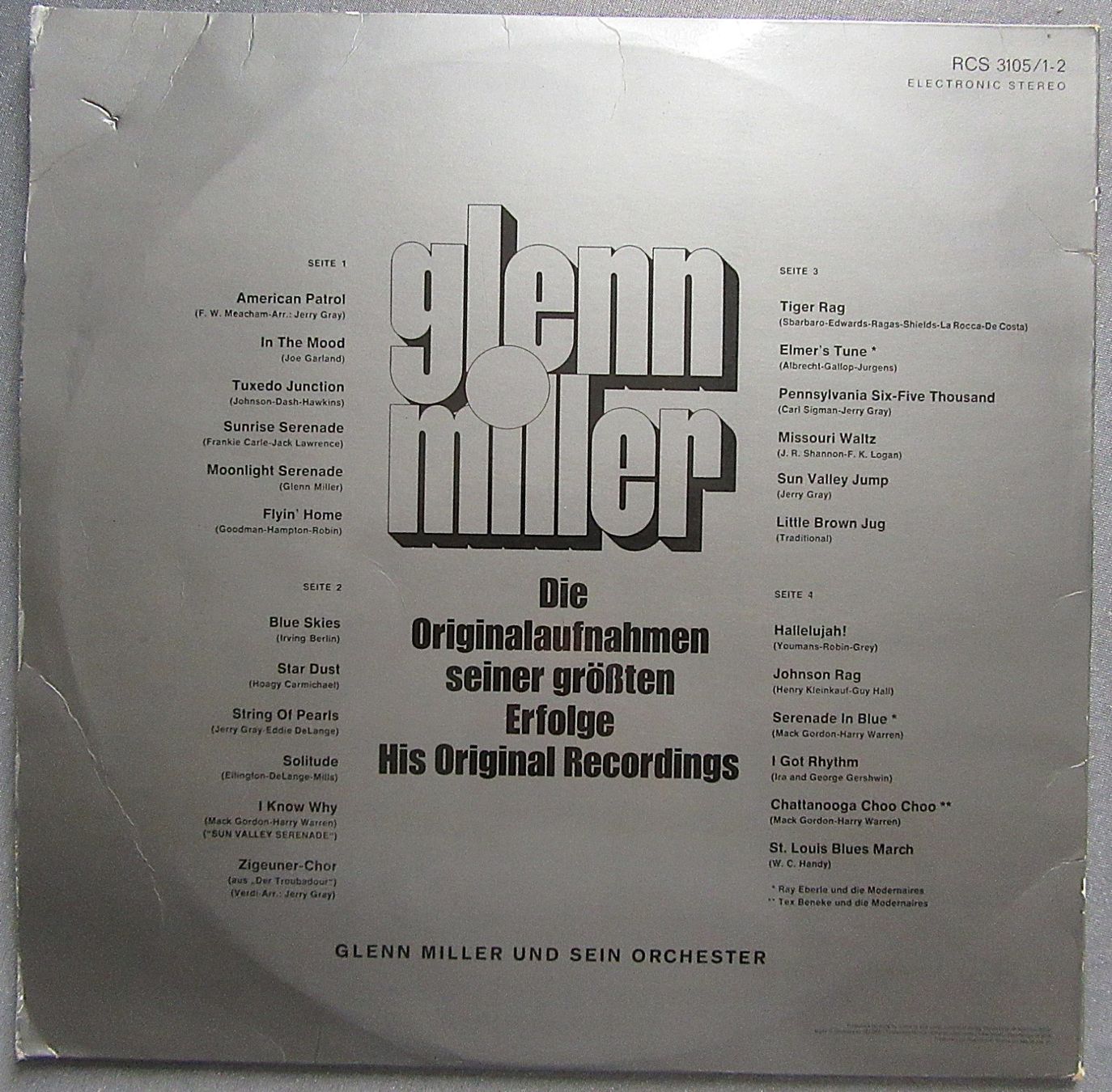 Dischi in vinile: Doppel LP - Glenn Miller - His Original Recordings – Usato da Auenstein venduto da Padabimbim 1
