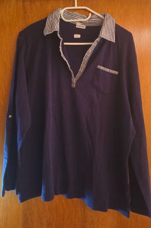 Pull bleu marine femme taille 52