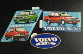 3 seltene und alte Aufkleber Volvo