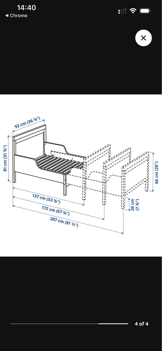Lits: IKEA SUNDVIK extendable beds – D'occasion à Cham par yin_95xl 9