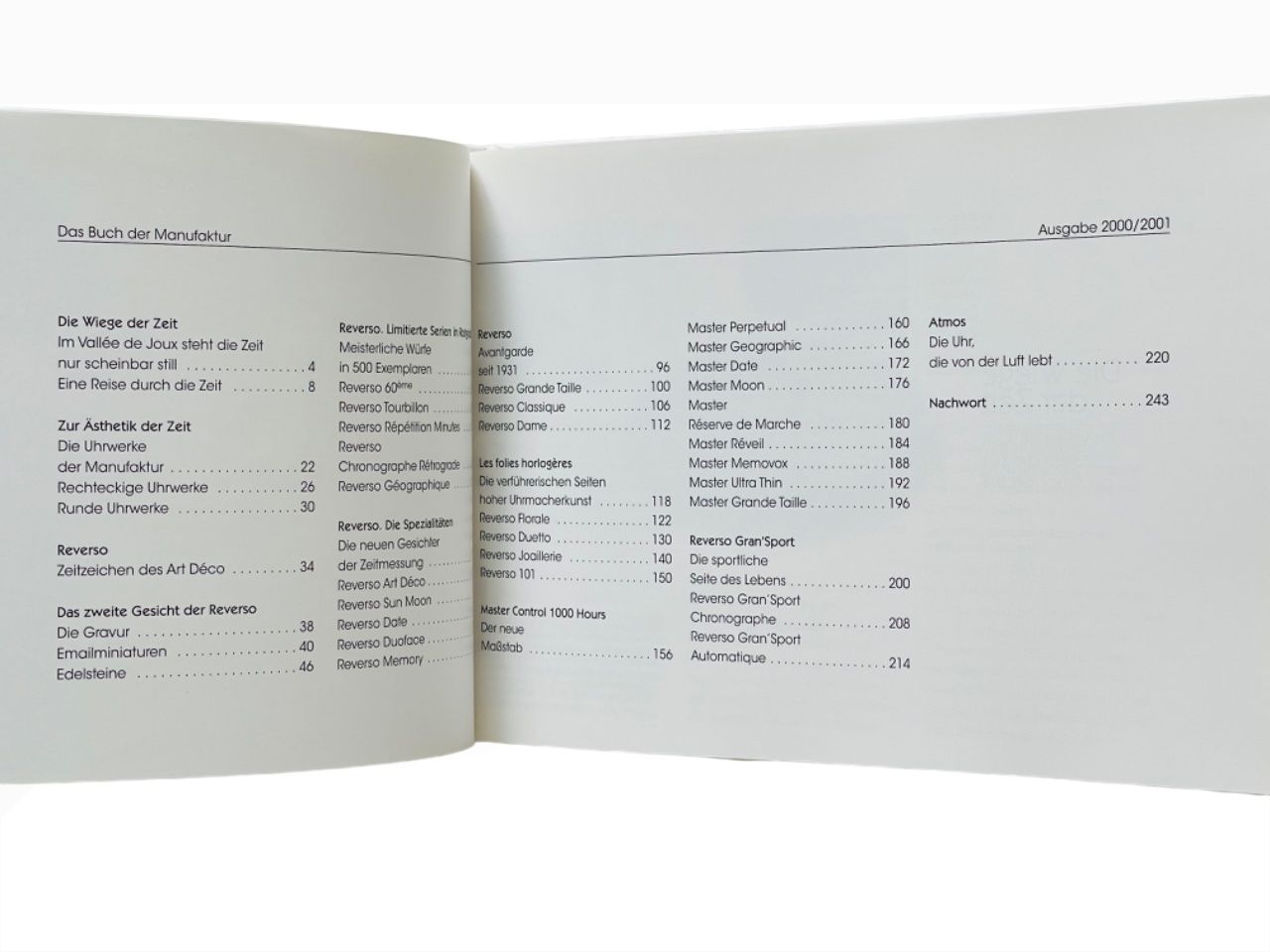 Libri: Catalogue JAEGER-LECOULTRE 2000-2001 – Usato da Genève venduto da Bazarare 1