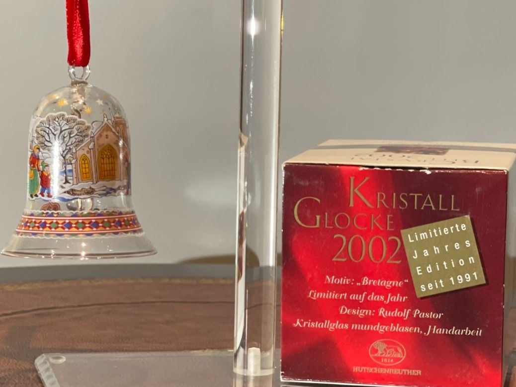 Hutschenreuther Alle Dekorationen: Weihnachtskristall Glocke von Hutschenreuther 2002 – Neu (gemäss Beschreibung) aus Niederwil AG von Allegra-9 1