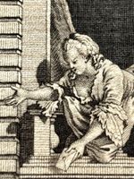 💚 HISTORISCHER KUPFERSTICH The Disinterested Widow💚 18 JHD