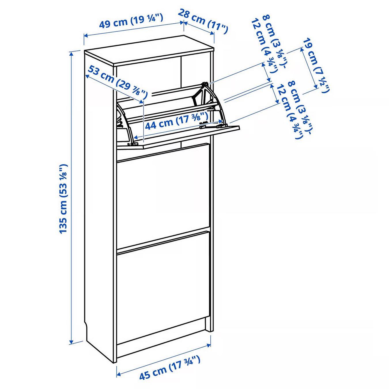 Ikea Armoires: Armoire à chaussures Bissa – D'occasion à Genève par sca_j5cs 2