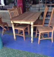 SET Sitzgruppe Esstisch Sitzgarnitur Küchentisch Holztisch