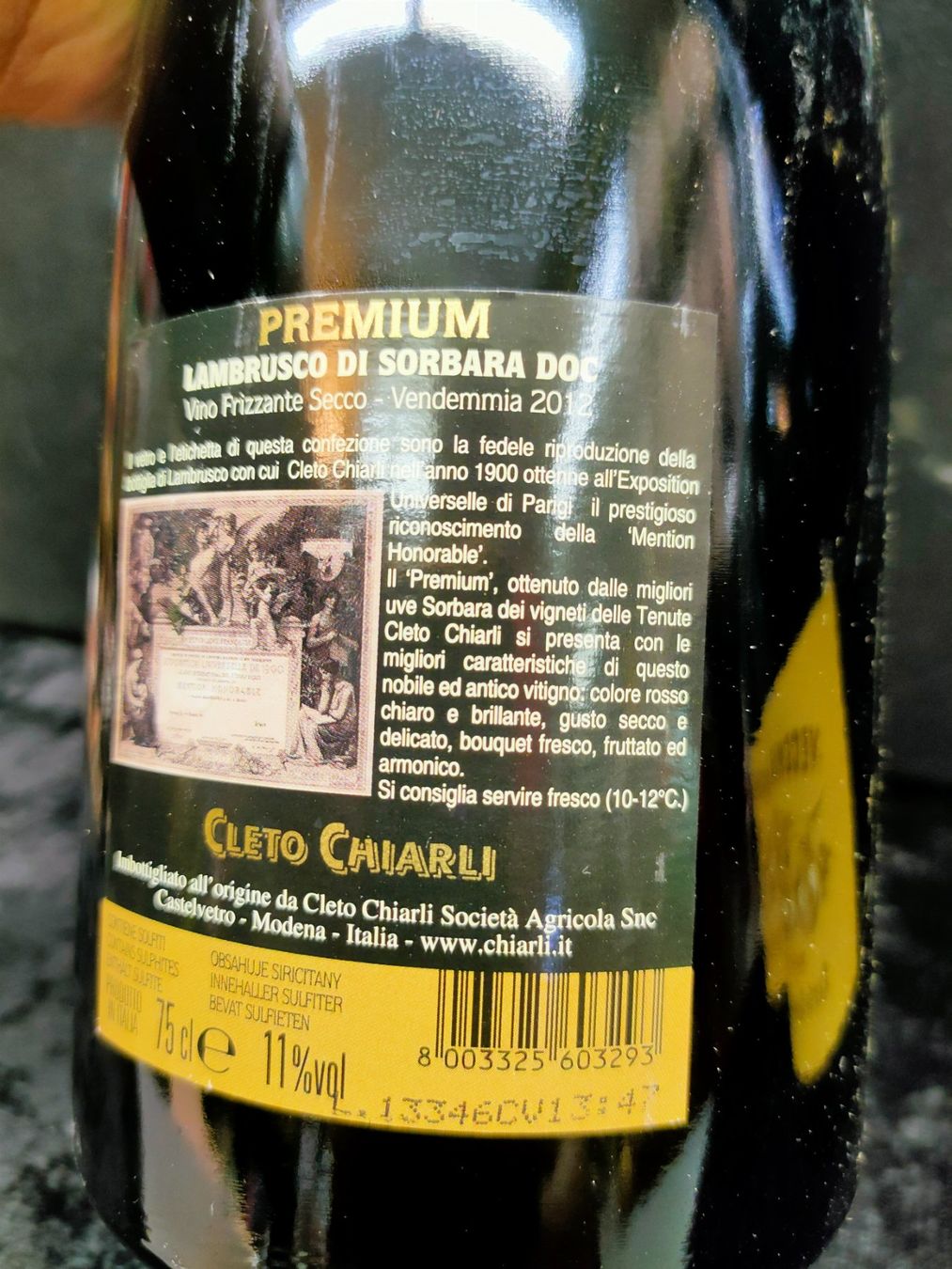 Spiritueux: 3 BOUTEILLES VECCHIA MODERNA PREMIUM CLETO CHIARLI E FIGLI – Neuf (Voir description) à Genève par Leboucheoreilles 6