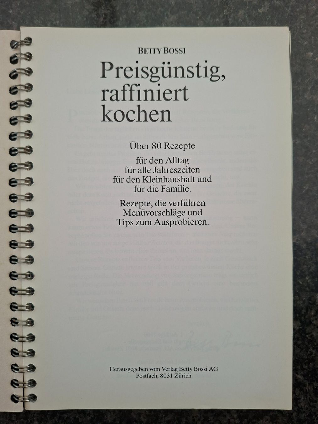 Bücher: Betty Bossi; Preisgünstig kochen – Gebraucht aus Boniswil von Totomat-Lady2 1
