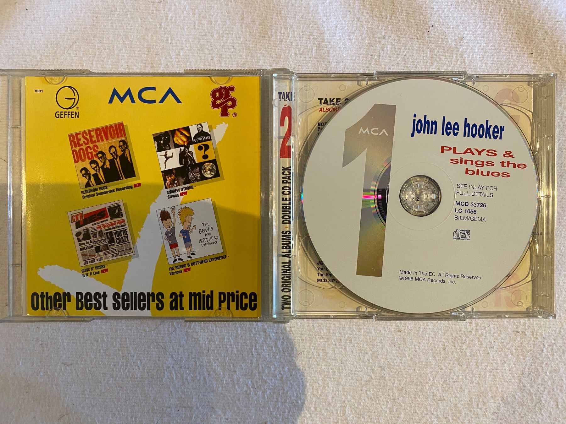 CD: John Lee Hooker - Plays & sings Blues / Endless Boogie (2CD) – Nuovo (secondo la descrizione) da Duggingen venduto da Kisha010 1