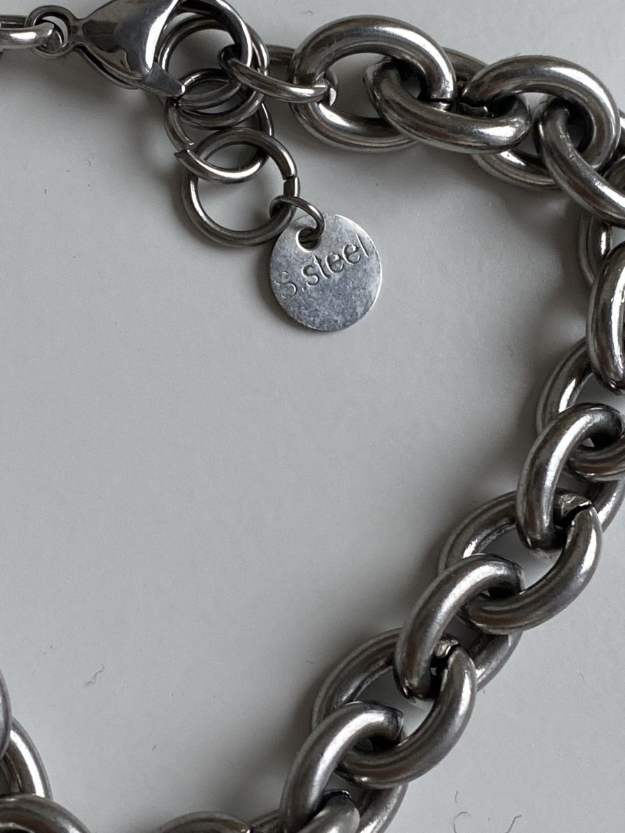 Bracciali & Braccialetti: Vintage Massive Herz Kette Italien – Usato da Givisiez venduto da dor_xb9k 3