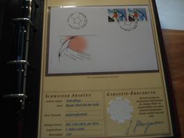 Abart "Juniorenfussball," 2006,FDC Blauer Fleck bei der Naht