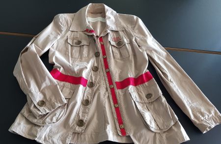 Leichte Airfield Jacke beige Grösse 38