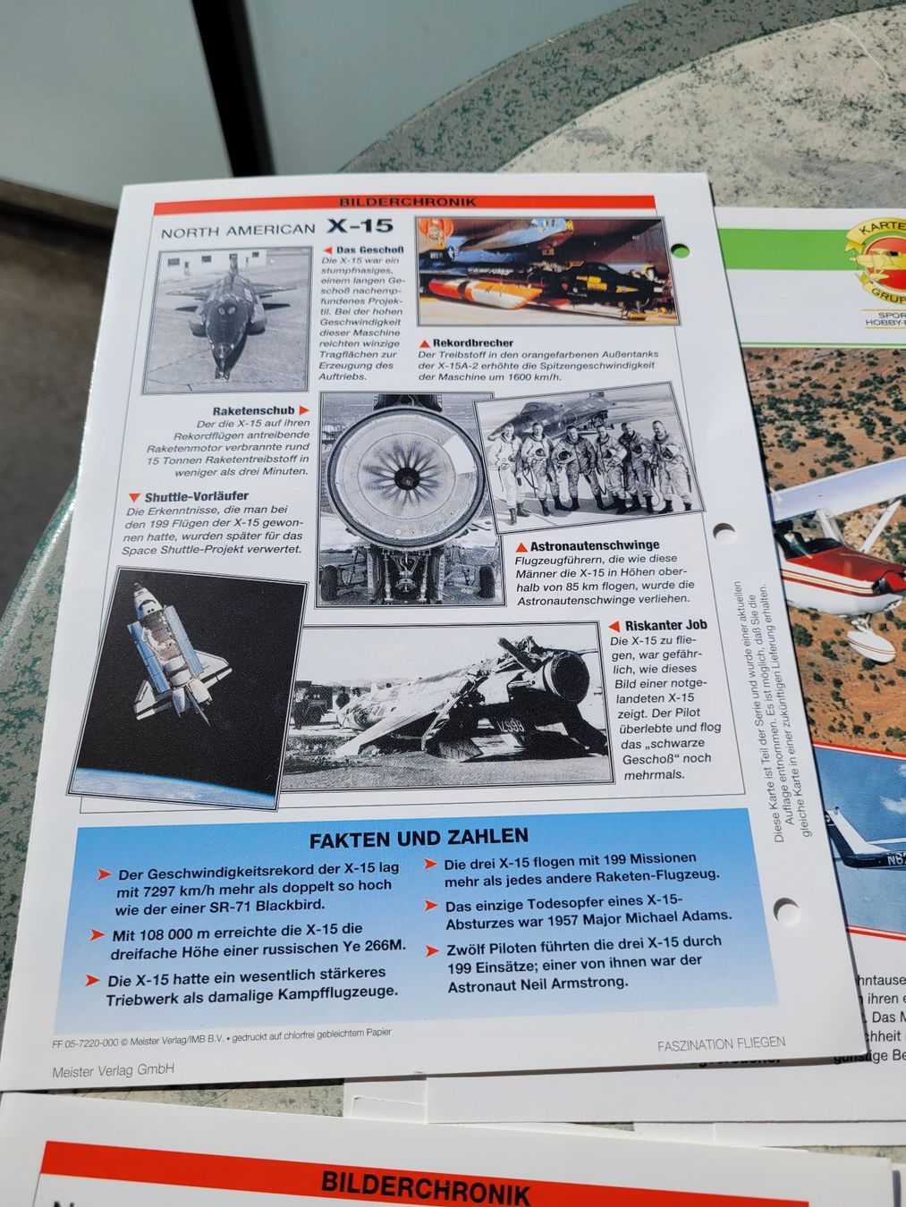 Modellismo RC: Diverse Datenkarten zu Flugzeugen – Usato da Winterthur venduto da testi67 3
