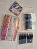 Stifte Set Aquarell Marker und Stempel bunt