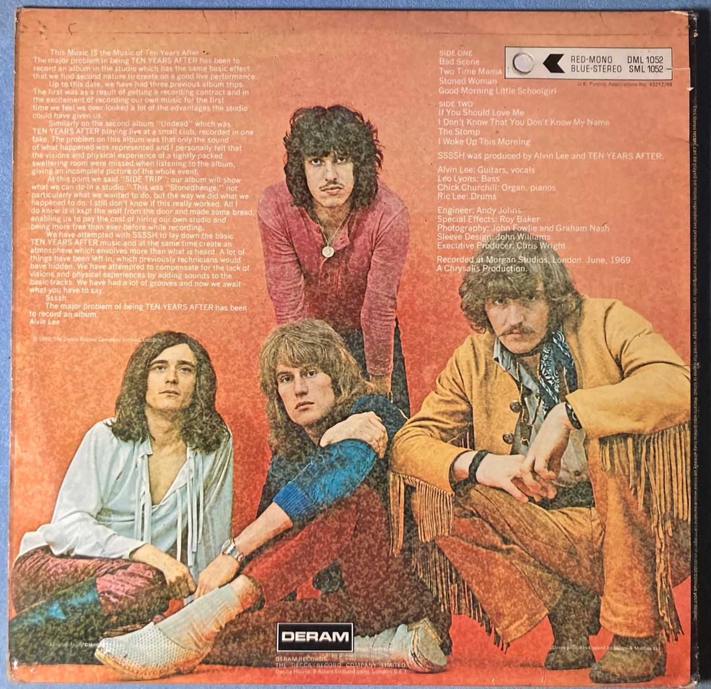 Vinyles: TEN YEARS AFTER - SSSSH. – D'occasion à Poliez-Pittet par Newtown-Records 1