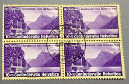 PP1  Viererblock Stempel bern 01.Aug.39 SBK 30.-