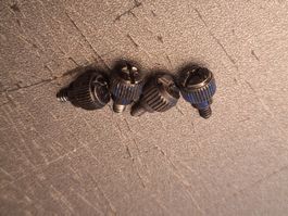 4x PC Gehäuse Hand- Schraube schwarz