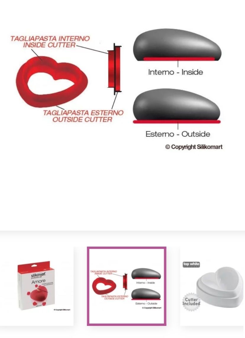 Silikomart Backformen: Moule silicone coeur 600ml – Neu (gemäss Beschreibung) aus Coeuve von salsa011 1