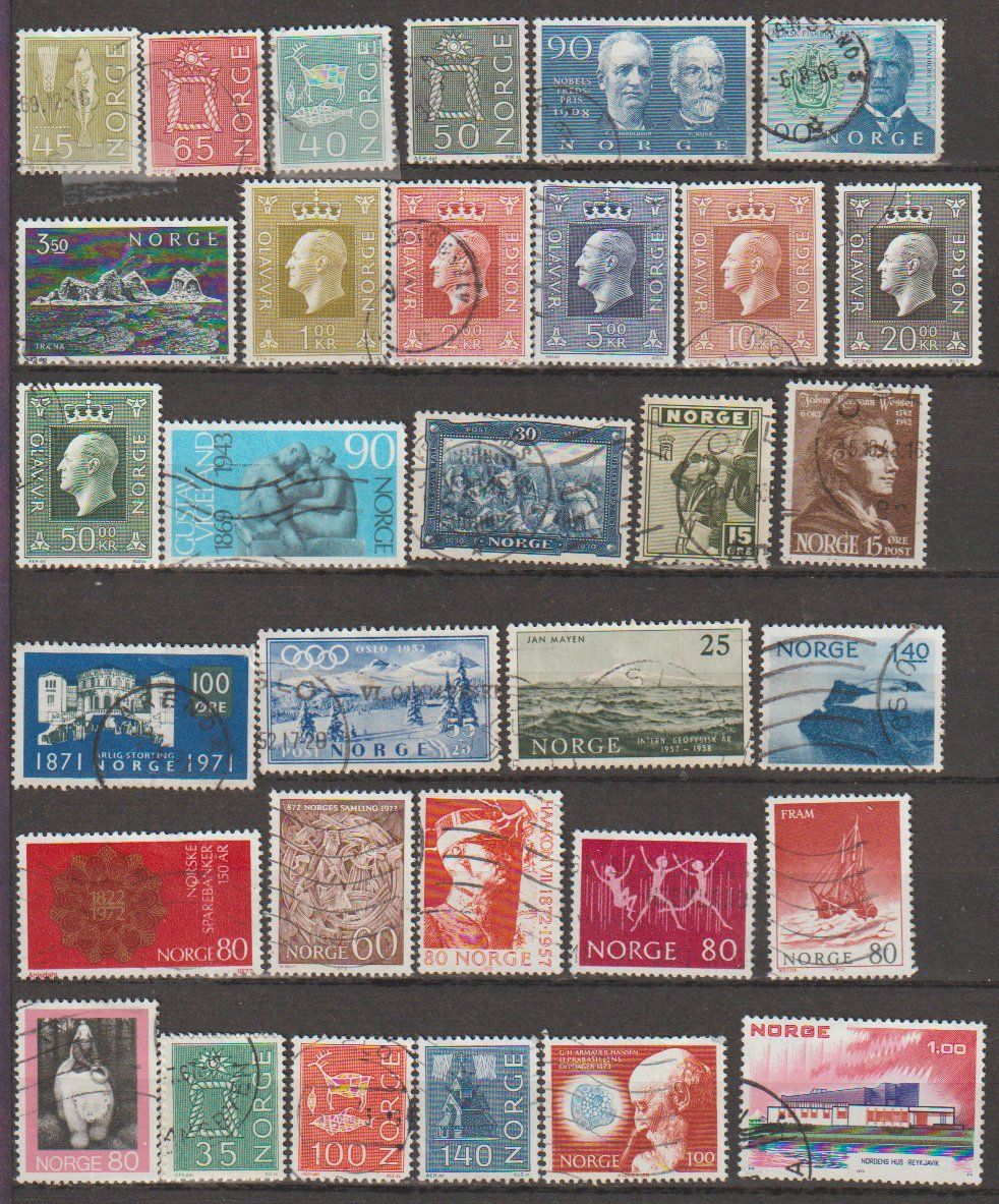 Alle Briefmarken: Norvège collection  diverses conditions – Gebraucht aus Crans-Montana von kira56 2
