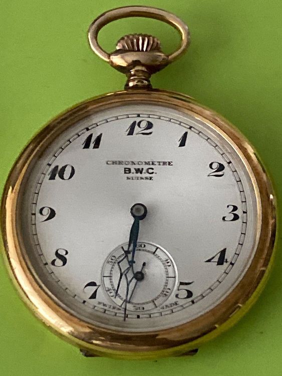Chronomètre BWC Swiss, 1/5 De Seconde, Montre De Poignet Vintage