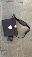 Fahrradlenkertasche rot/schwarz