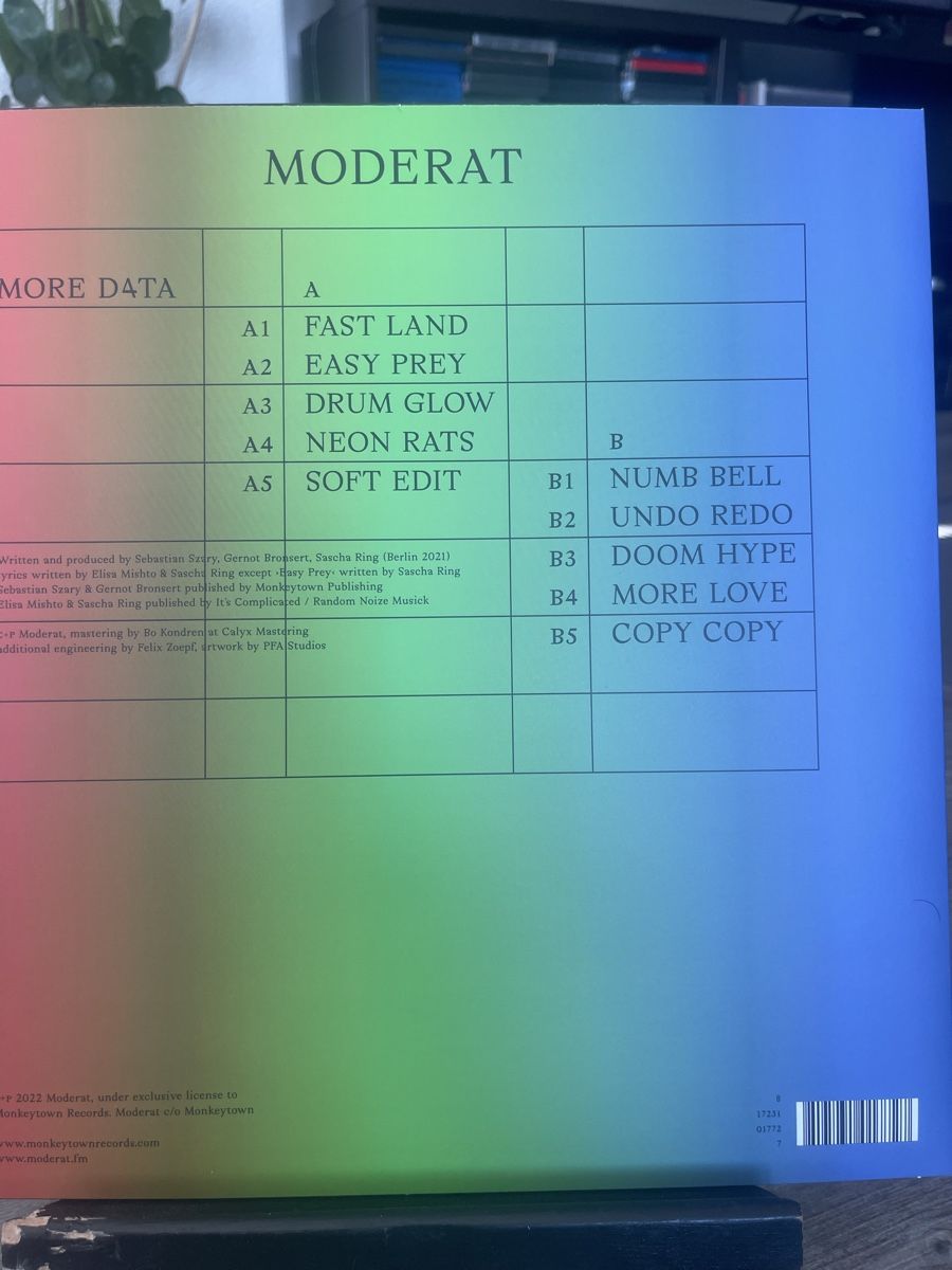 Schallplatten: Moderat / more data  – Neu und originalverpackt aus Dagmersellen von stonefinger