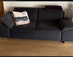 2er Sofa, Schwarz ohne Dekokissen