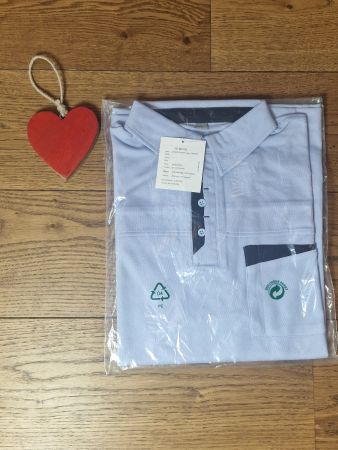 Albiro Poloshirt hellblau marine Grösse L neu und verpackt