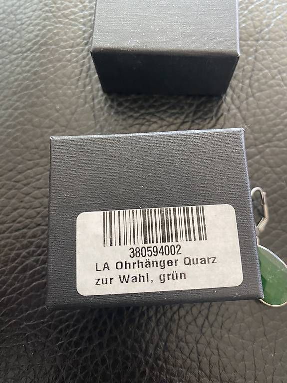 Orecchini pendenti & Orecchini a lobo: Schöne Ohrringe mit grünem Stein – Nuovo e nell'imballaggio originale da Wollerau venduto da luxury_82 3