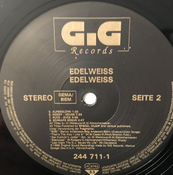 Dischi in vinile: Edelweiss - Edelweiss (LP) – Usato da Grüningen venduto da azulmarron 3