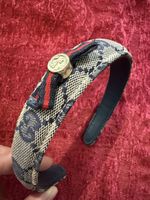 Gucci Haarreif grau schwarz wie neu